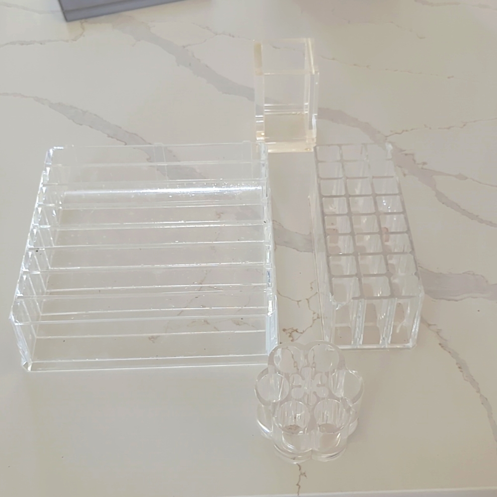 Acrilic Make Up Organizer (4 pieces)